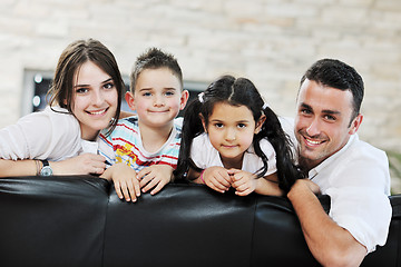 Image showing young family at home