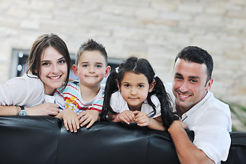 Image showing young family at home