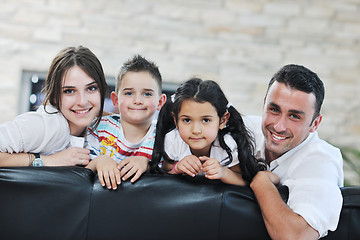 Image showing young family at home