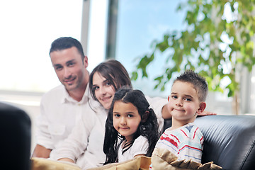 Image showing young family at home