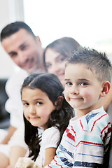 Image showing young family at home