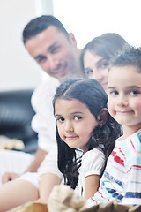 Image showing young family at home