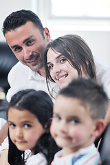 Image showing young family at home