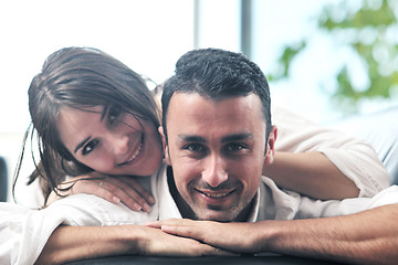 Image showing young family at home