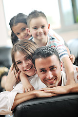 Image showing young family at home