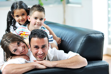 Image showing young family at home