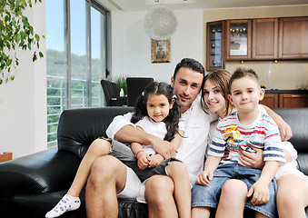 Image showing young family at home