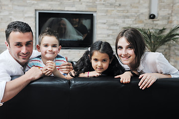 Image showing young family at home