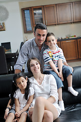 Image showing young family at home