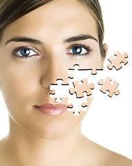 Image showing Puzzle face