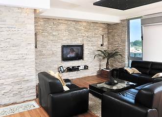 Image showing Modern living room interior