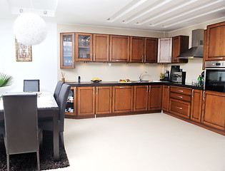 Image showing modern kitchen interior design in new home