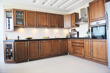 Image showing modern kitchen interior design in new home