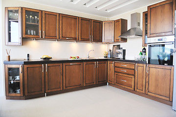 Image showing modern kitchen interior design in new home