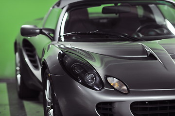 Image showing sport car with green background