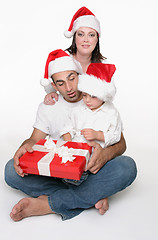 Image showing Family at Christmas