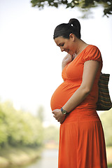 Image showing happy pregnancy