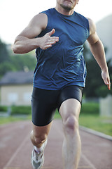 Image showing young athlete running