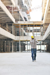 Image showing hard worker on construction site