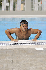 Image showing young athlete at swimming pool