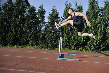 Image showing young athlete running