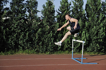 Image showing young athlete running