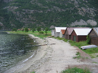 Image showing some boat houses