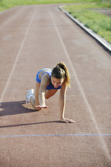 Image showing finaly at finish line