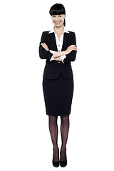 Image showing Charming business executive in formal attire