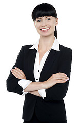 Image showing Portrait of a confident businesswoman smiling