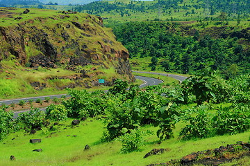 Image showing Greenery and highway