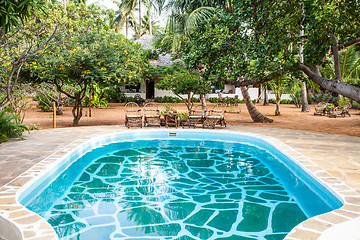 Image showing Swimming pool in African Garden