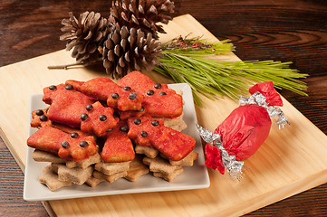 Image showing Christmas biscuits