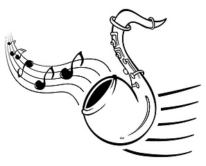 Image showing Sax music