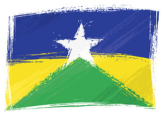 Image showing Grunge Rondonia flag