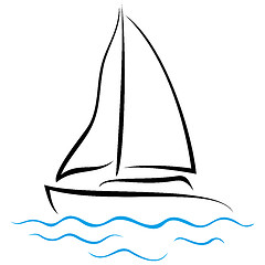 Image showing Emblem of Yacht