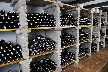 Image showing vine bottles 