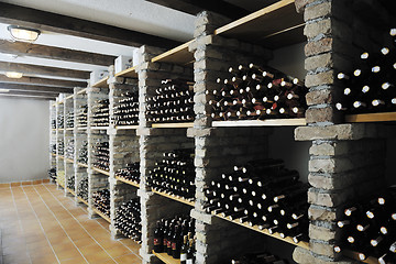 Image showing vine bottles 