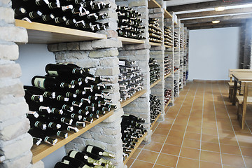 Image showing vine bottles 