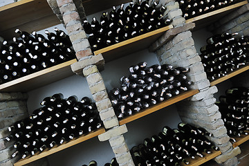 Image showing vine bottles 