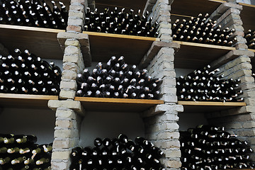 Image showing vine bottles 