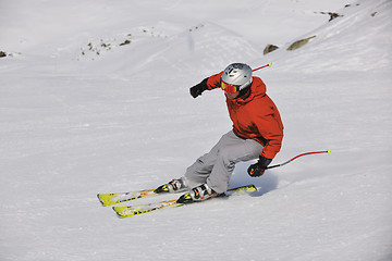 Image showing  skiing at winter season