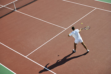 Image showing young man play tennis