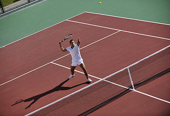 Image showing young man play tennis