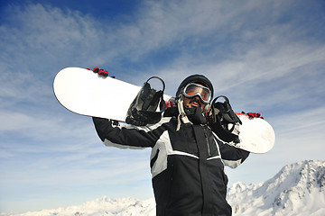 Image showing man winter snow ski