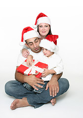 Image showing Family togetherness at Christmas