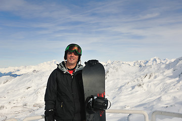 Image showing man winter snow ski