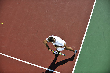 Image showing young man play tennis