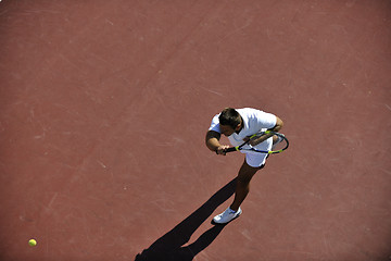 Image showing young man play tennis