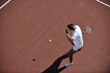 Image showing young man play tennis